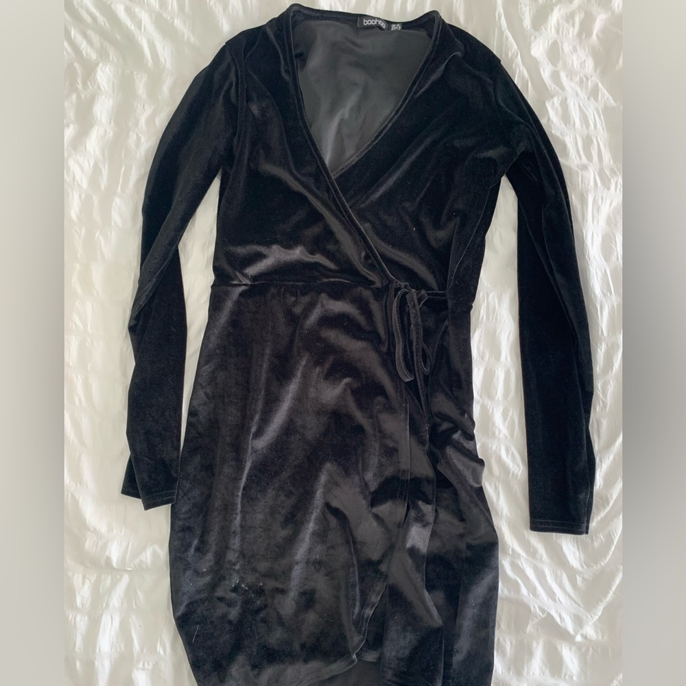 Velvet Wrap Dress